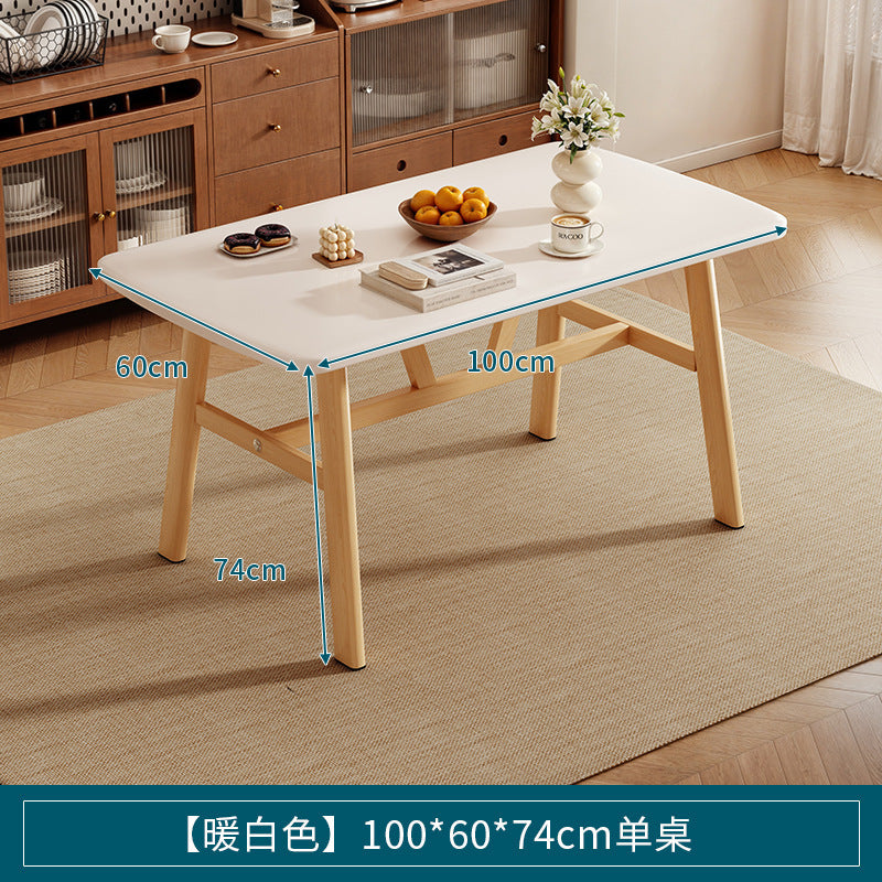 Dining table for homesmall apartment medieval dining table rectangular modern casual rental room dining and commercial table and chair combination