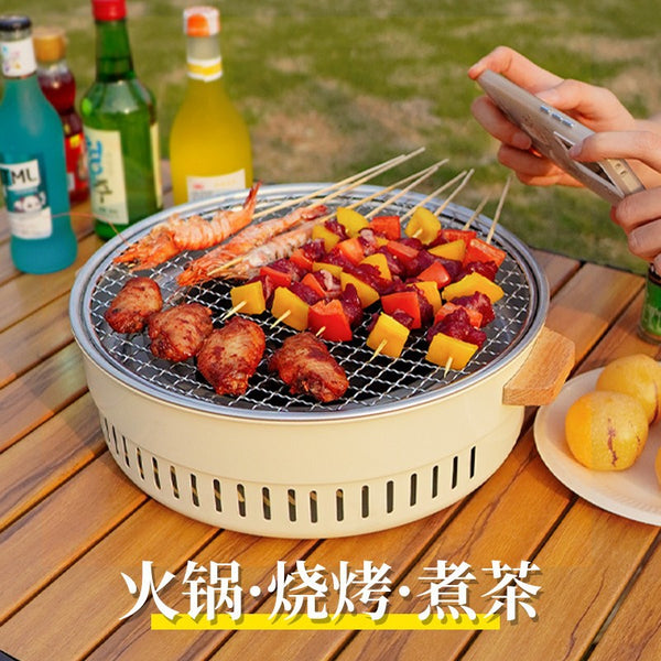 Grill making tea barbecue oven outdoor camping barbecue grill barbecue grill outdoor frying oven indoor carbon gift wholesale
