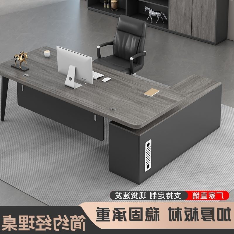 Boss desk office desk chair combination casual modern executive desk table office furniture desk single computer desk