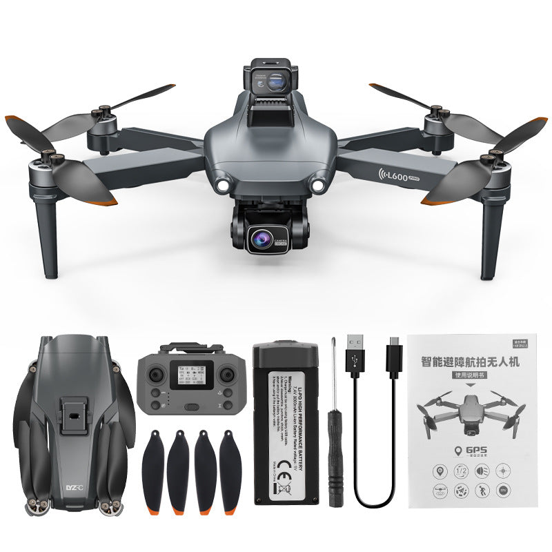 L600 drone gps return-to-home three-axis gimbal hd aerial photography quadcopter obstacle avoidance brushless remote control aircraft
