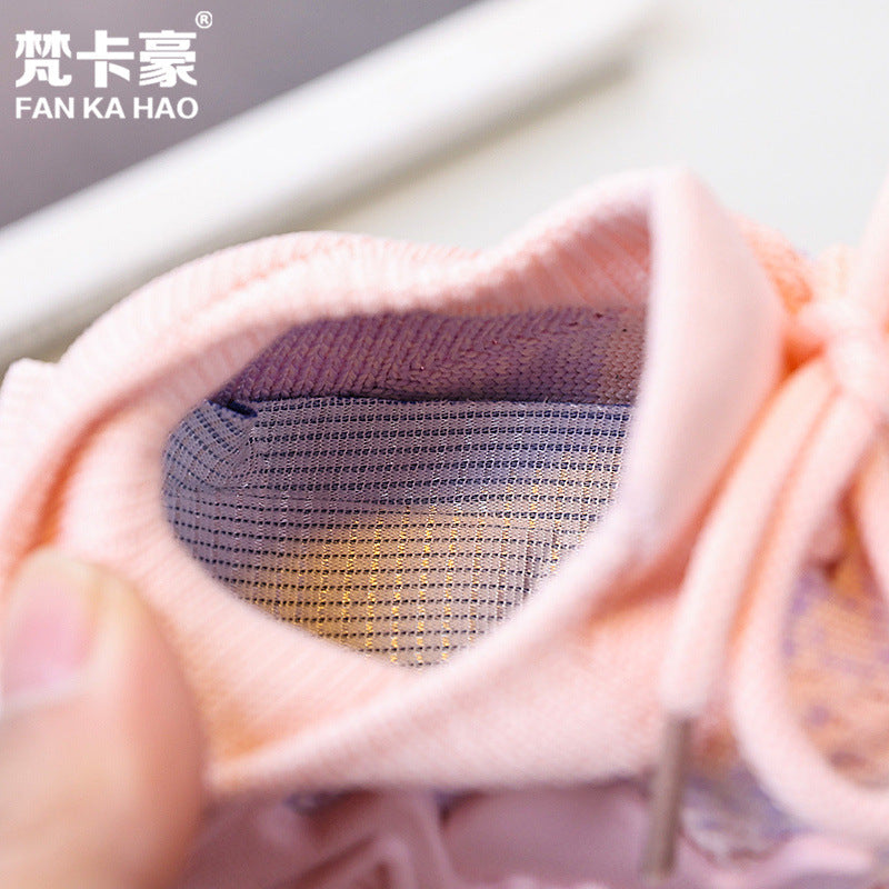 Boys' fashion octopus coconut shoes spring/summer new korean style girls' flyknit sneakers sock shoes