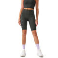 Two-piece yoga outfit set for women: high-waisted, butt-lifting yoga shorts with barely-there, supportive, shock-absorbing sports bra