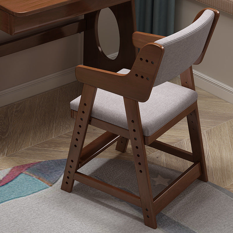 Solid wood dining chair for home desk chair oak study chair backrest stool modern casual restaurant ins style z-shaped chair