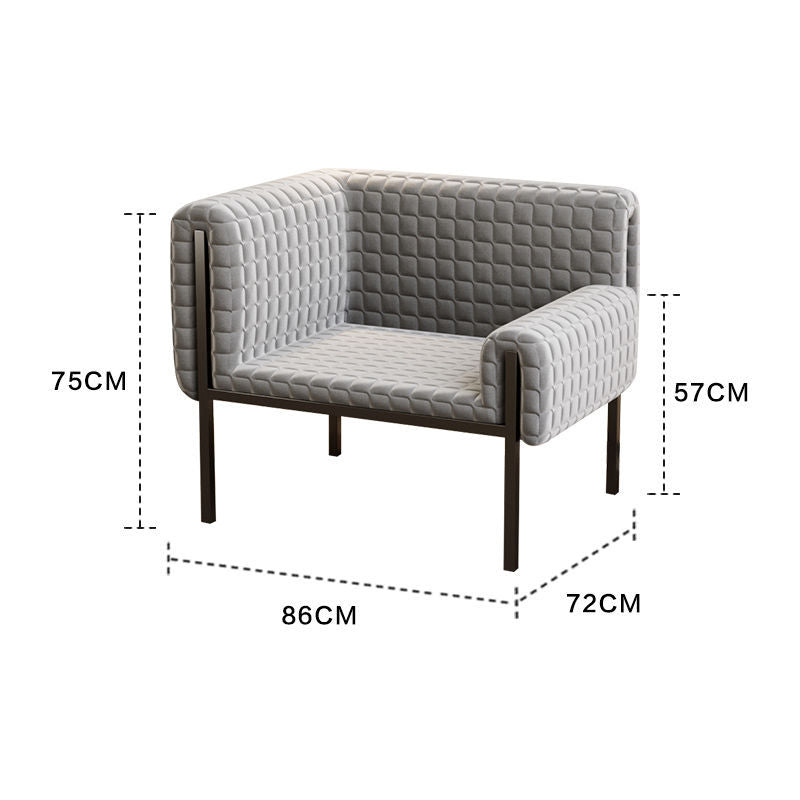 French casual space single fabric casual chair accessible luxury living room designer single chair sofa square bedroom normcore