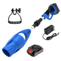 Lithium-ion cordless leaf blower - foldable handheld blower for snow, leaves, and dust - high-power rechargeable