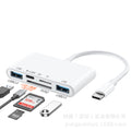 wireless 2.0 & 3.0 2-in-1 card reader - sd/tf card converter with usb and type-c ports