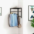 No punching corner coat rack wall hanging storage bedroom entrance for home simple coat rack corner storage clothes drying rack