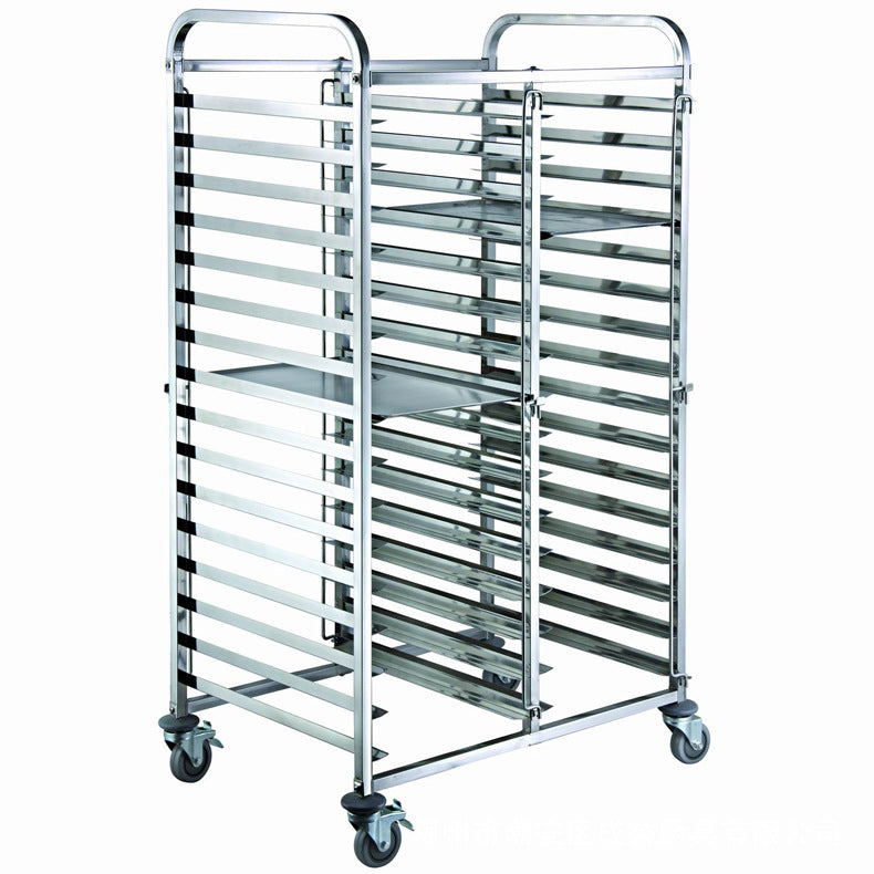 Stainless steel baking dish commercial baking portion rack oven baking dish cart cake bread oven multi-layer storage rack