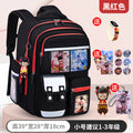 New nezha backpack for elementary school students, grades 1-6, lightweight, spine-protecting, load-reducing, large capacity for boys and girls