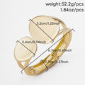 Wholesale glossy open bangle bracelets for the us and european cross-border e-commerce market. unique alloy bangles with an irregular design, perfect for women