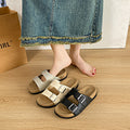 Belt buckle new arrivalthick sole sandals women's french outwear spring and summer fashion soft bottom beach shoes seaside sandals