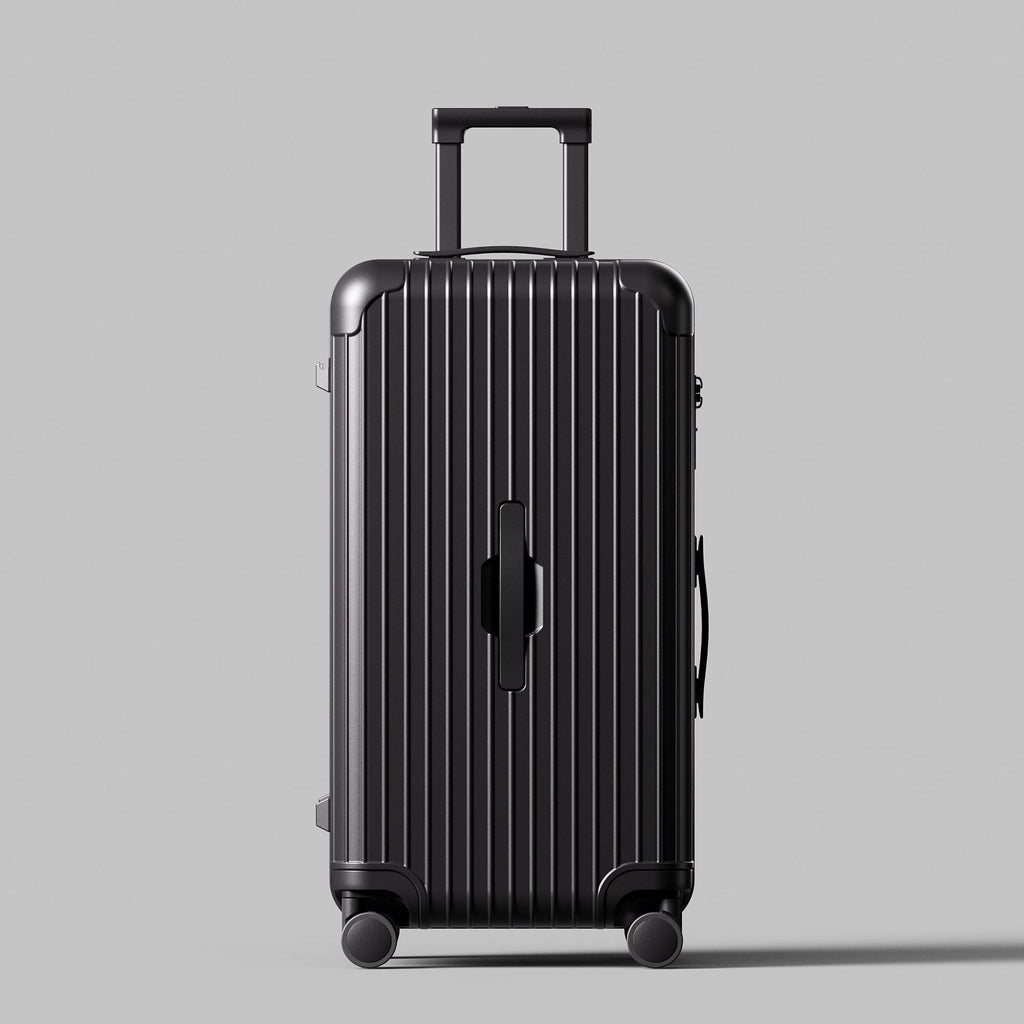 Large capacity 37-point trolley case 30-inch suitcase Thickened suitcase Anti-drop explosion-proof password box Wrapped leather box