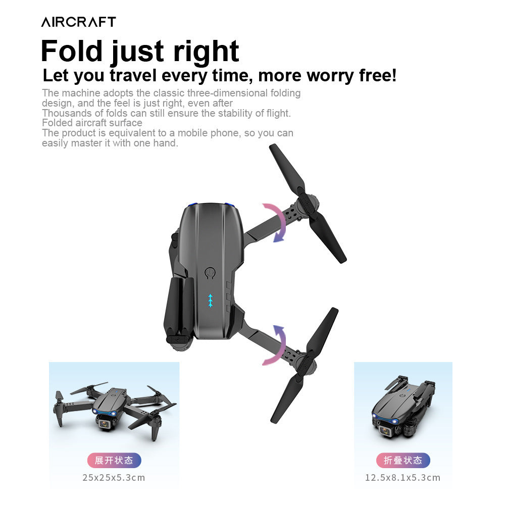 bestseller e99 drone: 4k hd aerial photography, dual camera, long-endurance, foldable quadcopter remote control aircraft
