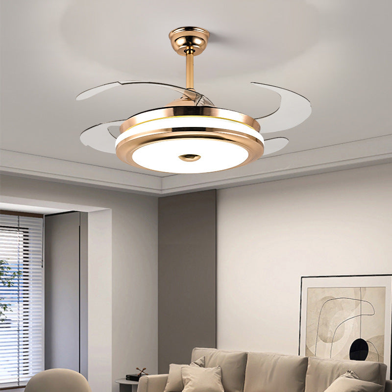 Living Room Invisible Dining Room Household Integrated Fan Light Hall Main Light Ceiling Fan Light Zhongshan Lighting Smart Bedroom Lighting