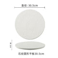 12inch round flat plate-glossy white