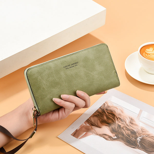 Manufacturer lady change long wallet 2025 new Korean version multi-function card bag mobile phone bag women's wallet
