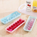 14-compartment small ice ball maker with lid, double-layer plastic ice cube tray, round heart-shaped ice mold, creative ice cube maker, ice maker