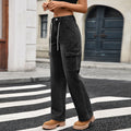 Fashion cross-border export  new style straight-leg jeans women's american casualtie back multi-pocket workwearjeans