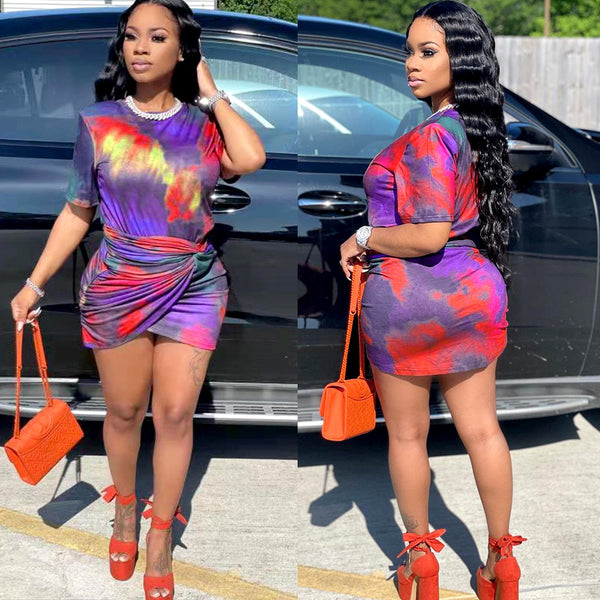 V2112 European and American sexy women's fashion eBay two-piece set