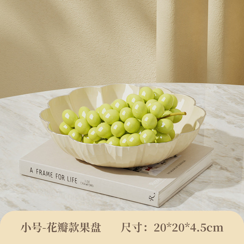 Dried fruit box Creative candy box Household dried fruit plate Combination grid with cover Living room Chinese New Year fruit melon seed candy plate