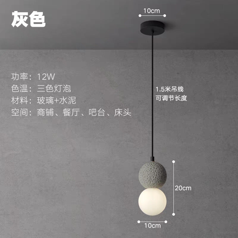 Bedroom bedside small chandelier restaurant bar cream style japanese wabi-sabi b&b entrance light luxury modern simple scandinavian