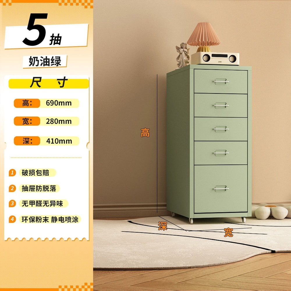 For home under the table file cabinet drawer cabinet storage cabinet iron storage cabinet slit storage cabinet iron file drawer cabinet