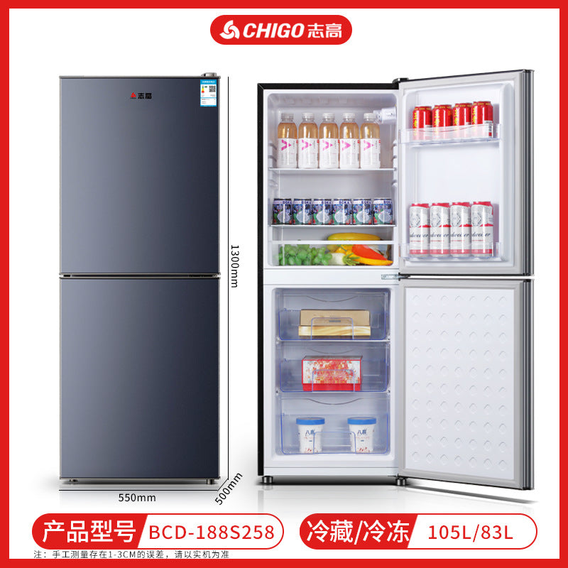 Chigo refrigerator home appliances procurement wholesale multi-specification tier 1 energy efficiency apartment refrigerator rental refrigerator for home