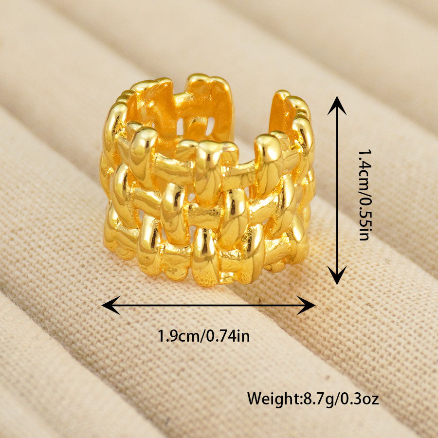Fashion geometric adjustable ring set for women, bridal wedding bohemian shiny ring