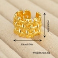 Fashion geometric adjustable ring set for women, bridal wedding bohemian shiny ring