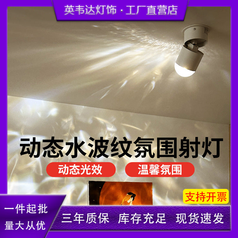 Water ripple dynamic atmosphere spotlight french entrance entrance landscaping decoration living room corridor aisle projector lamp