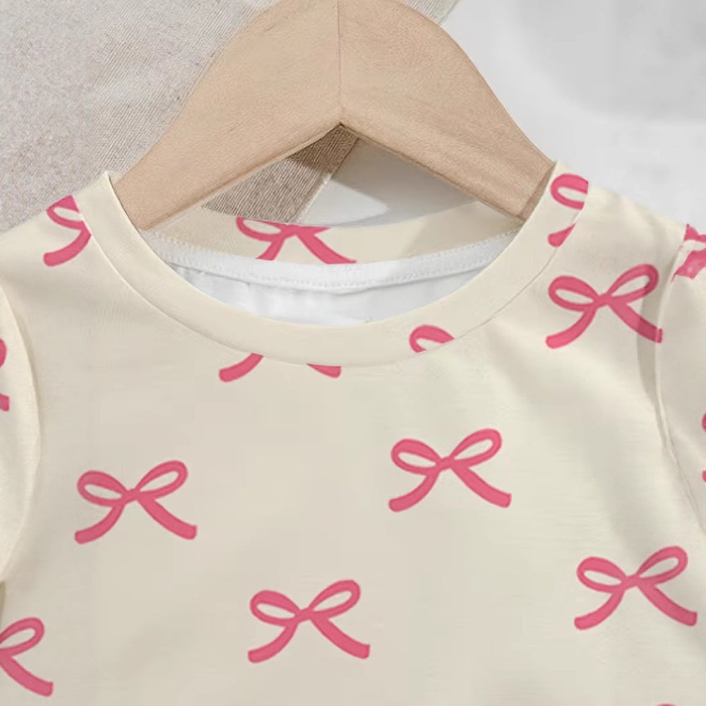 wholesale girls' short-sleeve and shorts sets, fashionable spring, summer, and autumn outfits for girls