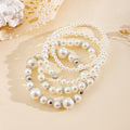 Wholesale heart-shaped pearl bracelets: hot-selling european and american cross-border jewelry, trendy, stylish, minimalist, irregular bead stackable bracelets