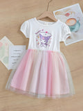 Girls' fashionable skirt chic dress summer outfit kids kuromi princess dress baby girl my melody clothes thin