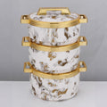 Factory direct cross-border hot selling insulated lunch box stainless steel food container insulated pot kitchen tableware new three-piece set