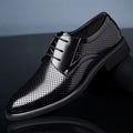 New arrival business hole cool leather shoes men's casual wedding groom british sandals summer breathable youth pointed toe men's shoes