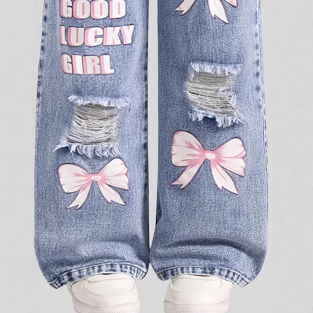 independent station teen girls' jeans - new loose fit straight leg pants - trendy & stylish
