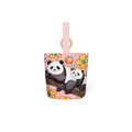 2024 new year of the dragon portable cartoon canvas little green dragon handheld wooden ring bucket bag - perfect for moms on the go (wristlet included)