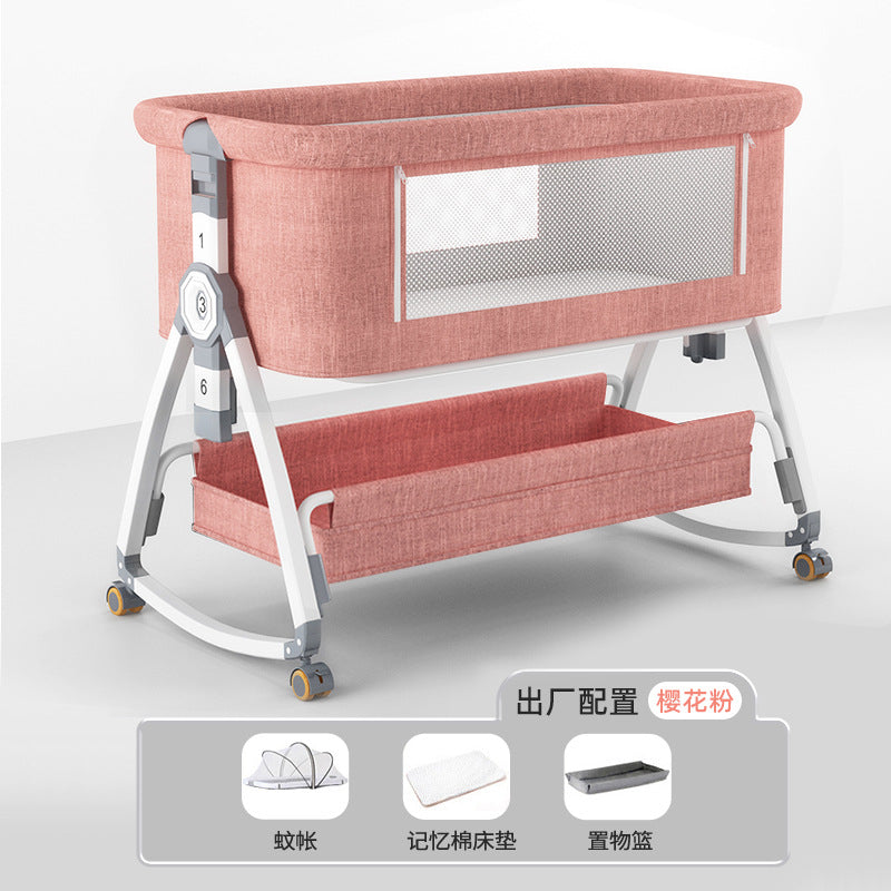 Baby crib - portable, foldable, multi-functional bassinet - newborn & toddler convertible bed