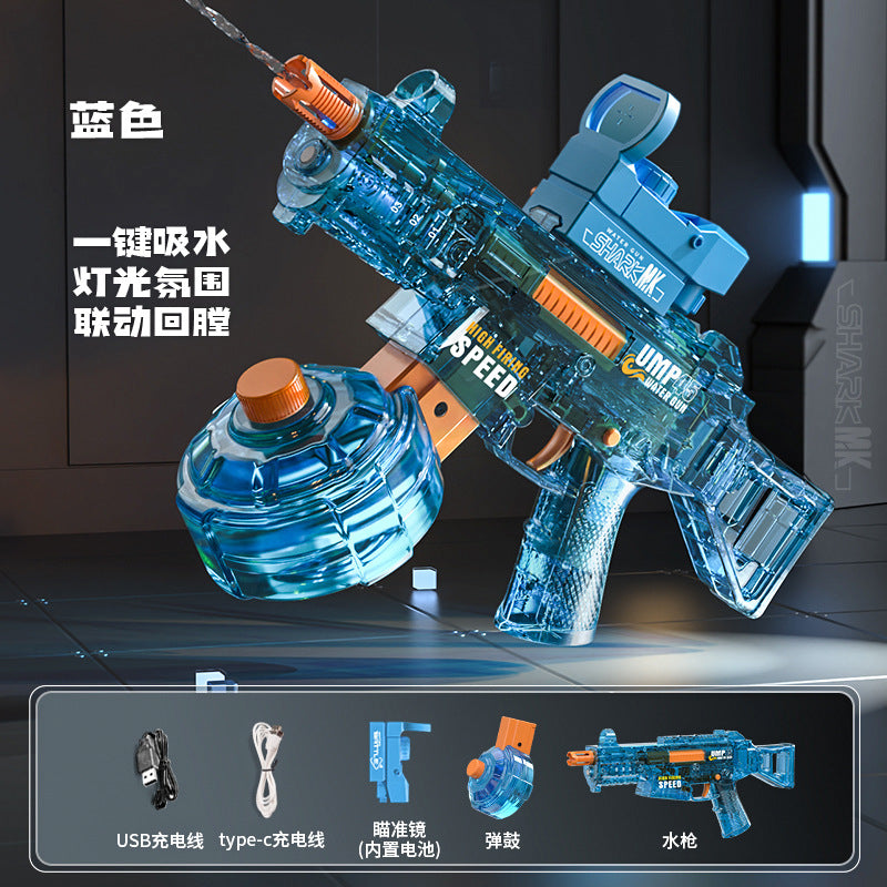 new ump45 automatic water gun - cool kids' toy for beach water fights and battles (boys)