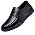 【genuine soft leather】men's autumn/winter leather shoes - stylish, versatile business casual shoes for men - soft sole, comfortable dad shoes for middle-aged and elderly men