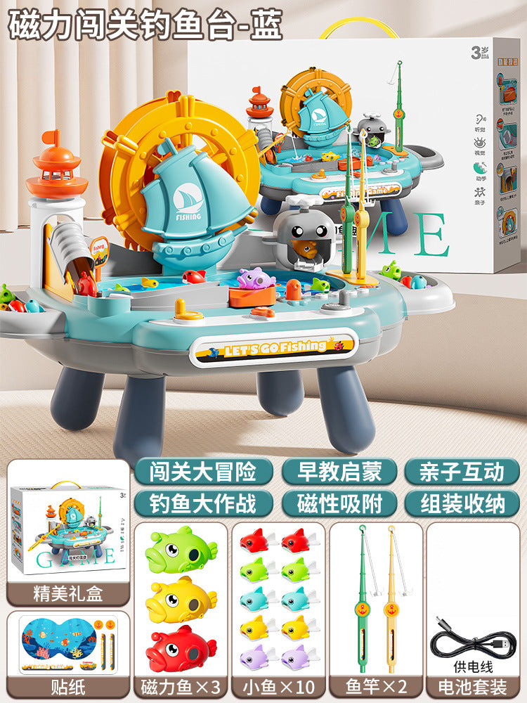 Children's electric magnetic fishing toy - fun early education & brain training - perfect birthday gift for boys & girls - interactive parent-child game
