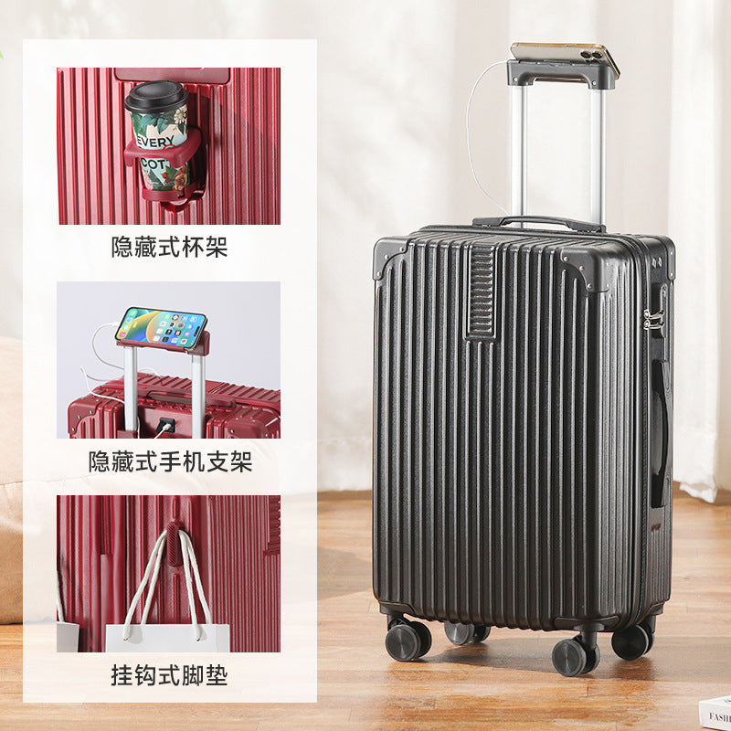 New multi-functional child and mother suitcase large-capacity men's and women's trolley case wear-resistant universal wheel suitcase password case