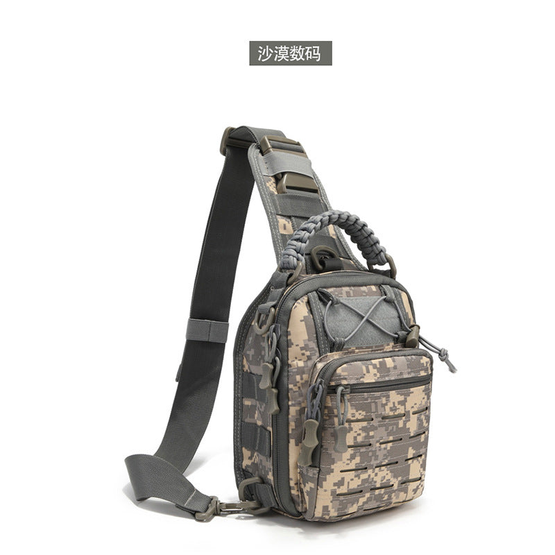 New multi-functional laser breast bag, waterproof portable breast bag for outdoor sports travel, men's shoulder messenger bag.
