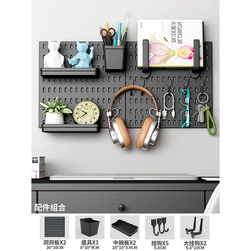 No punching hole board Shelf Kitchen hole board Accessories Storage and finishing Display rack Multifunctional hole board