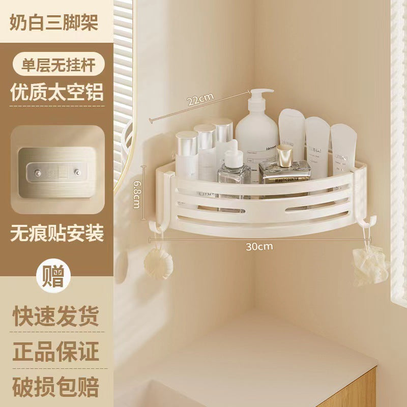 No punching toilet bathroom triangle rack wall hanging toilet toilet washstand wall storage rack Yabai