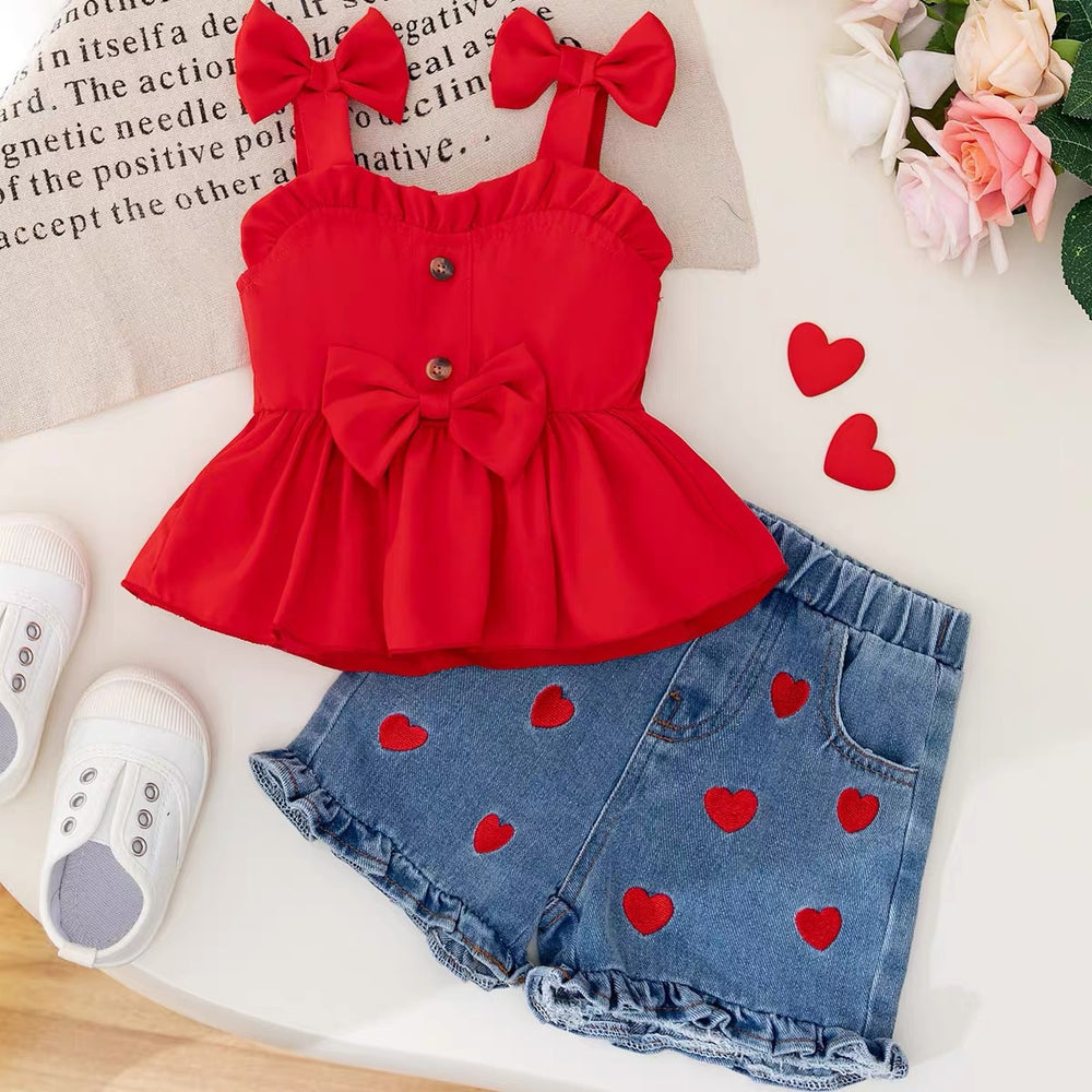 New children's clothing foreign trade girl summer suit