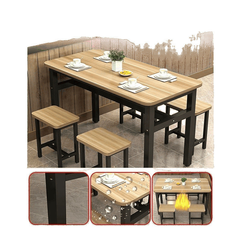 Breakfast shop Hotel tables and chairs Commercial snacks Dining table and chairs Combination rectangular combination table Simple dining table Household