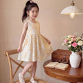 Yellow gingham floral