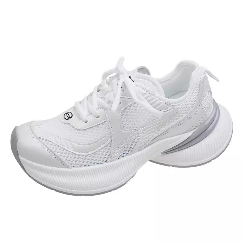 Thick soledad shoes women's 2026new arrivalsummer thin breathable mesh shoes casual running sports shoes women's shoes