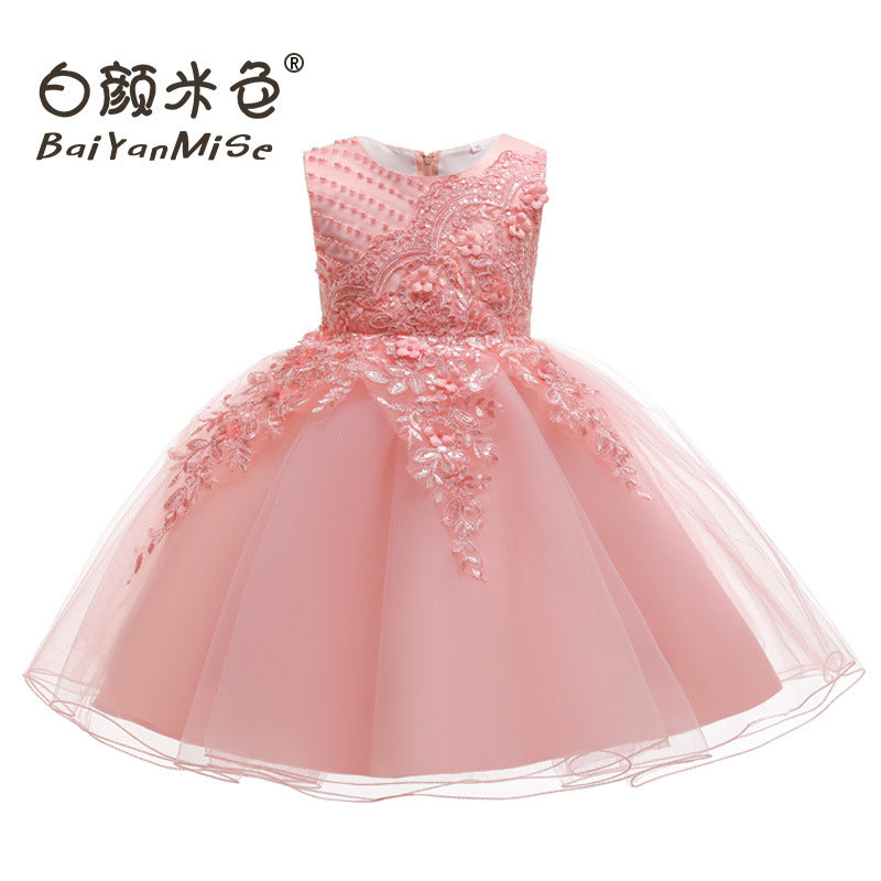 Export children's clothing tutu kids dress princess dress girl piano performance costume children's clothing dress